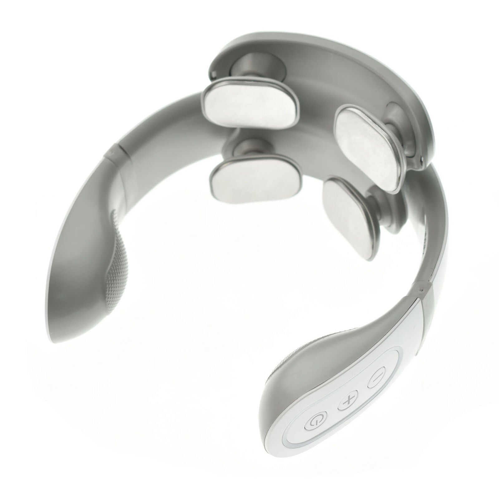Smart pulse heated shoulder for cordless 4D neck massager