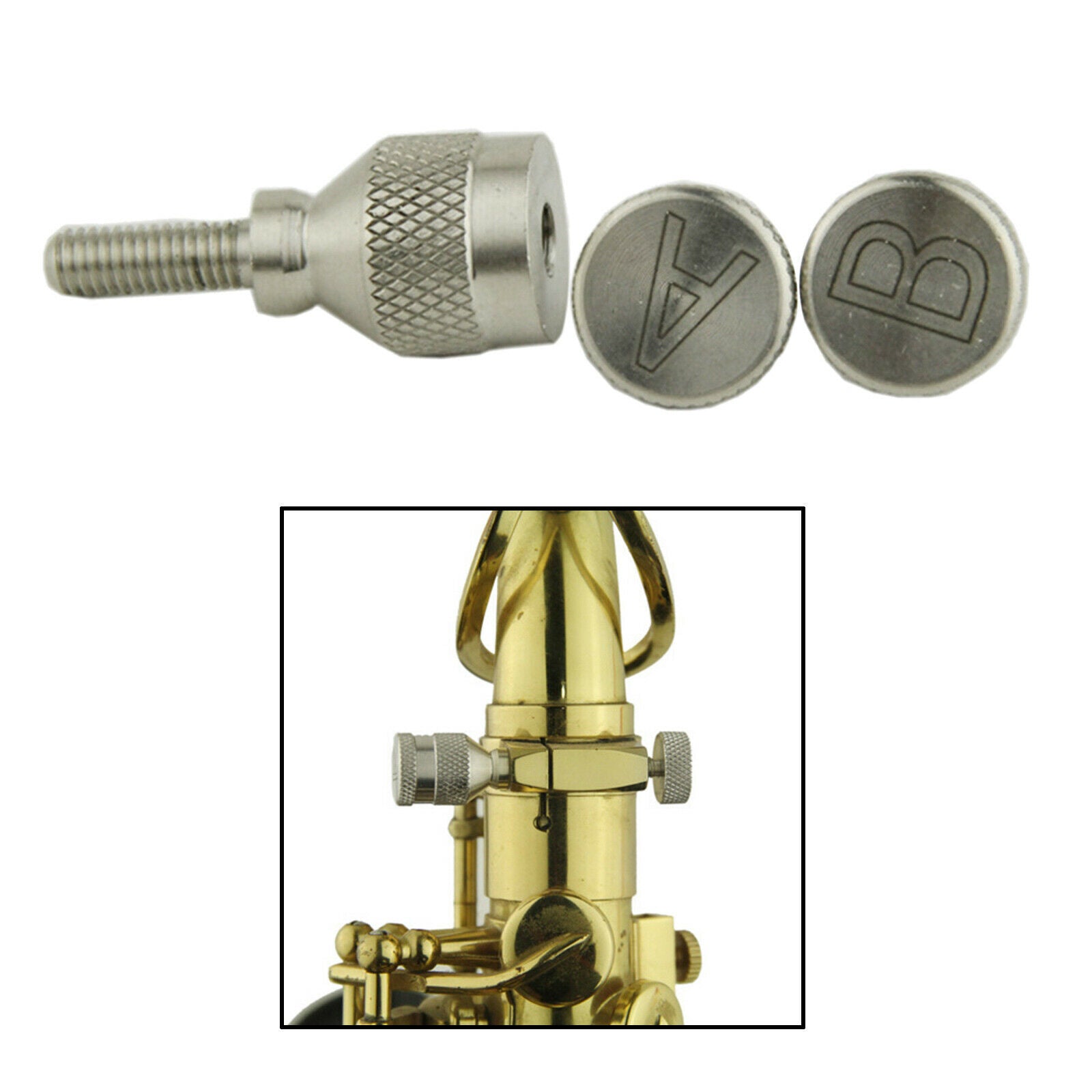 2X Sax Neck Tightening Screws Saxophone Neck Screws Instrument Parts  5mm