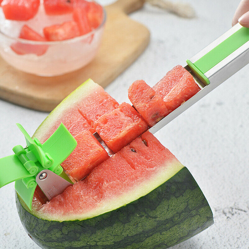 Watermelon Slicer Cutter Windmill Fruit Melons Vegetable Tools Fast CuY FT