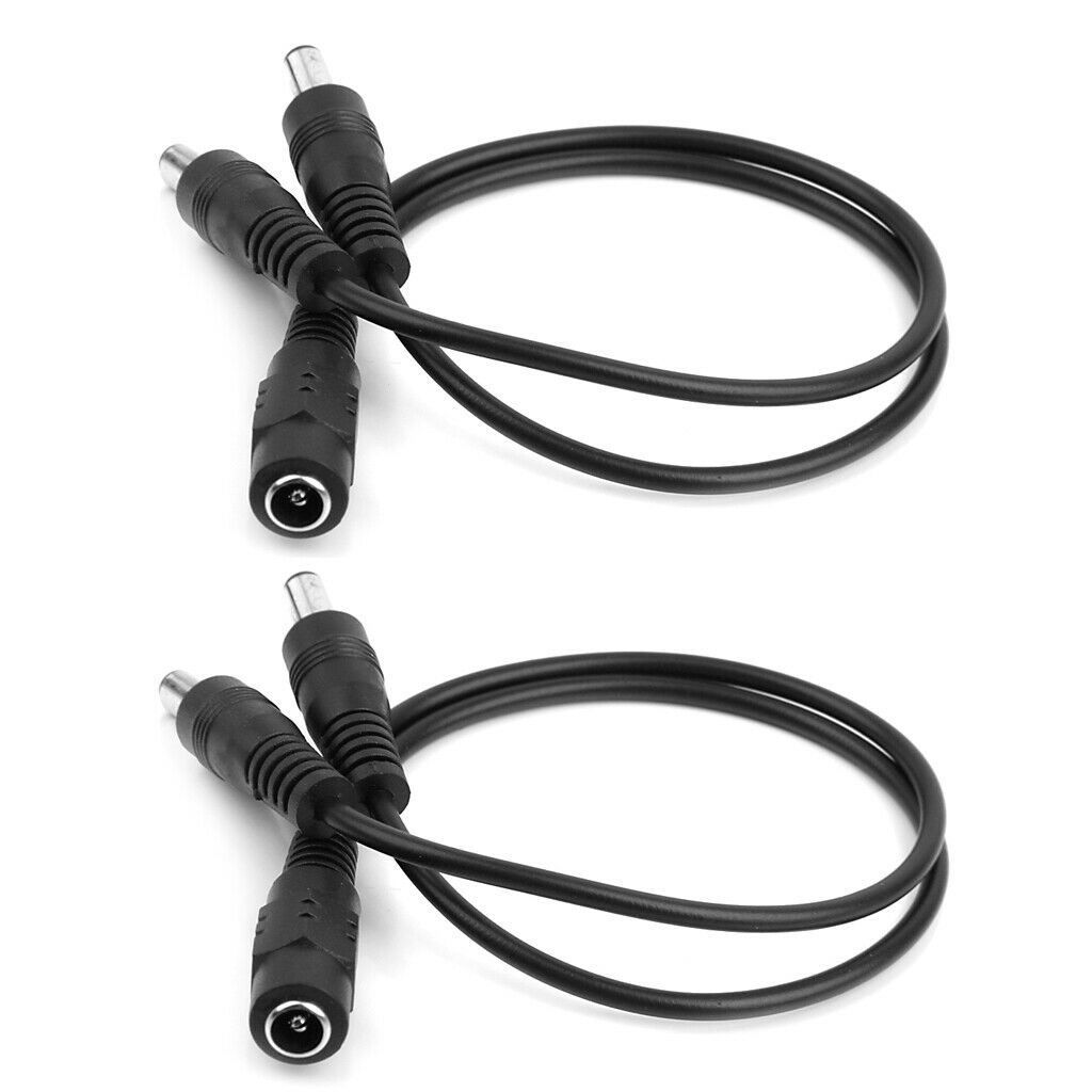 10Pcs DC Power Splitter Cable 5.5x2.1mm Female 1 to 2 Male Plug Adapter for CCTV