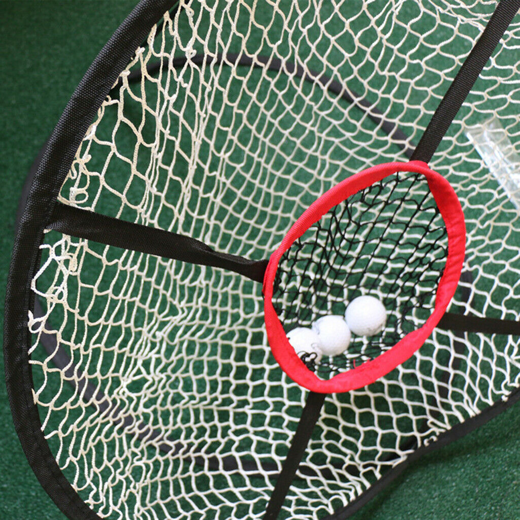 Portable Golf Chipping Net Backyard Pitching Cage Driving Range Training Aids