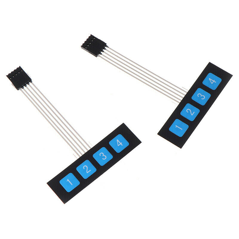 5PCS 1x4 Matrix Array 4 Key Membrane Switch Keypad Keyboard 4 Keys J_.l8