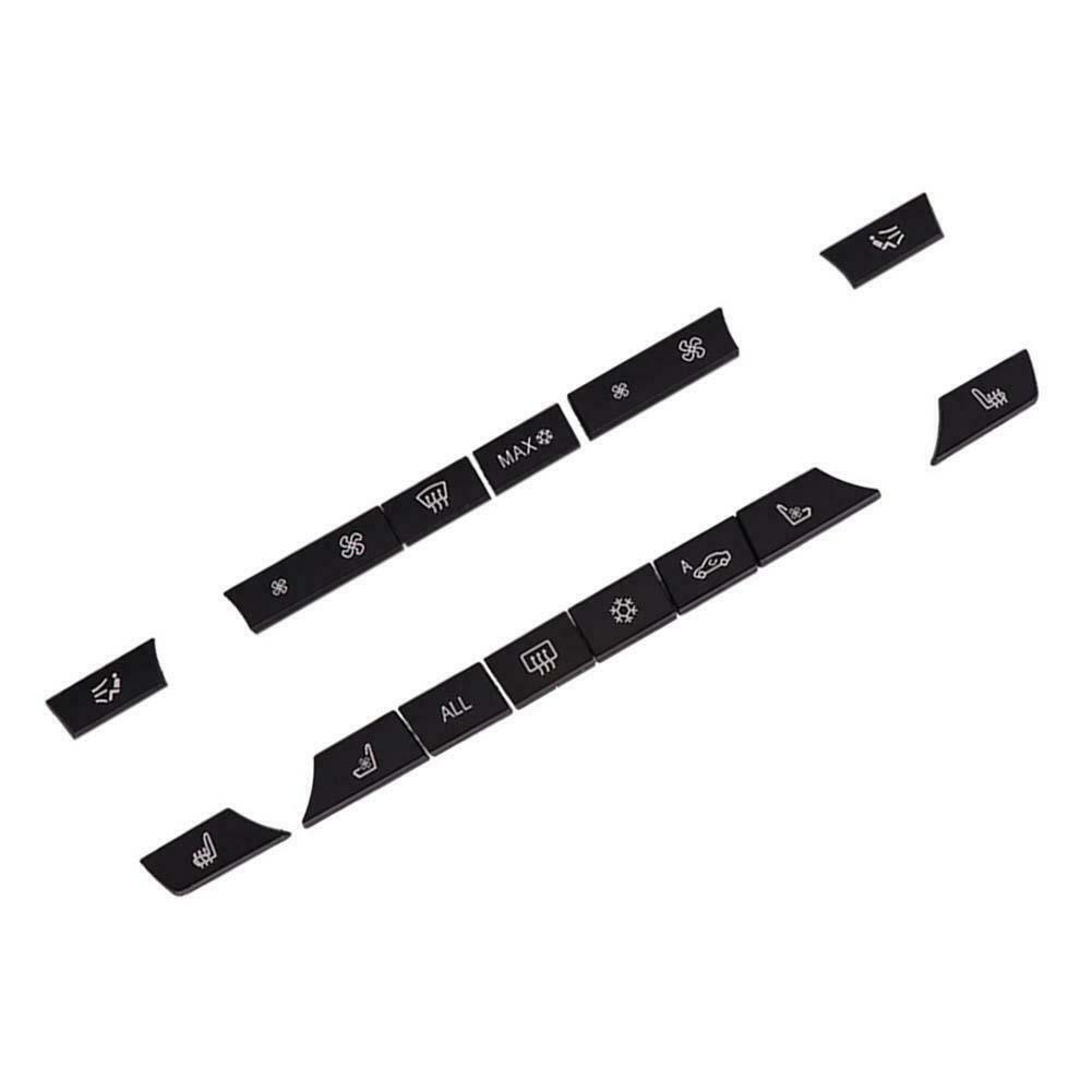 14pcs Button Key Caps Repair Kit A/C Heater Switch for BMW 5/6/7 Series