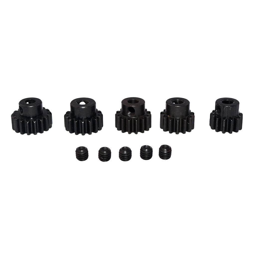 5x 13T 14T 15T 16T 17T Pinion 25DP Motor Gears Set for 1/8 RC Car Buggy Accs