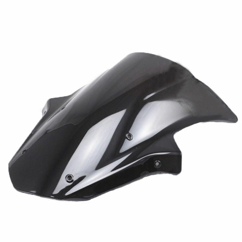 Black Motor Double Bubble Windshield  for Kawasaki Ninja ZX10R ZX 10R 2011-2015