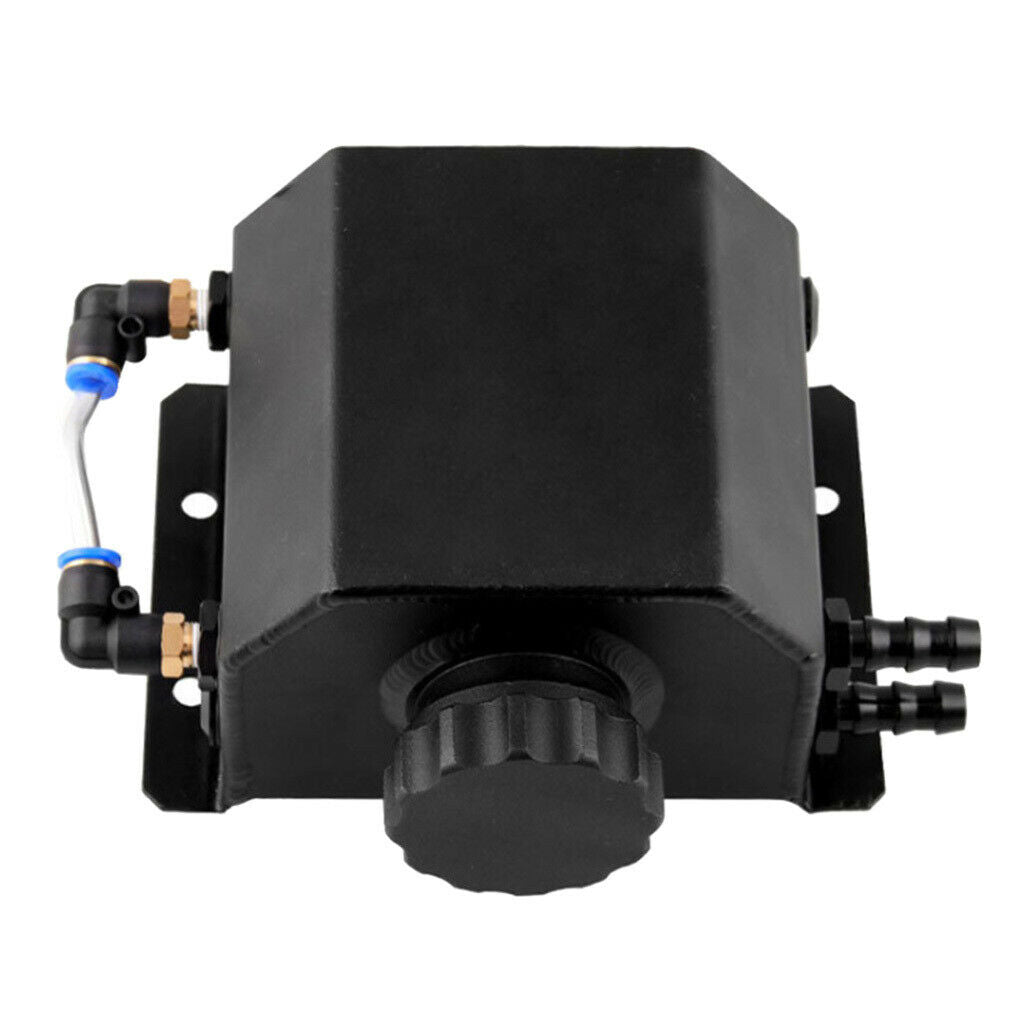 High Performance 1L T6061 Aluminum Coolant Bottle Water Tank Black NEW