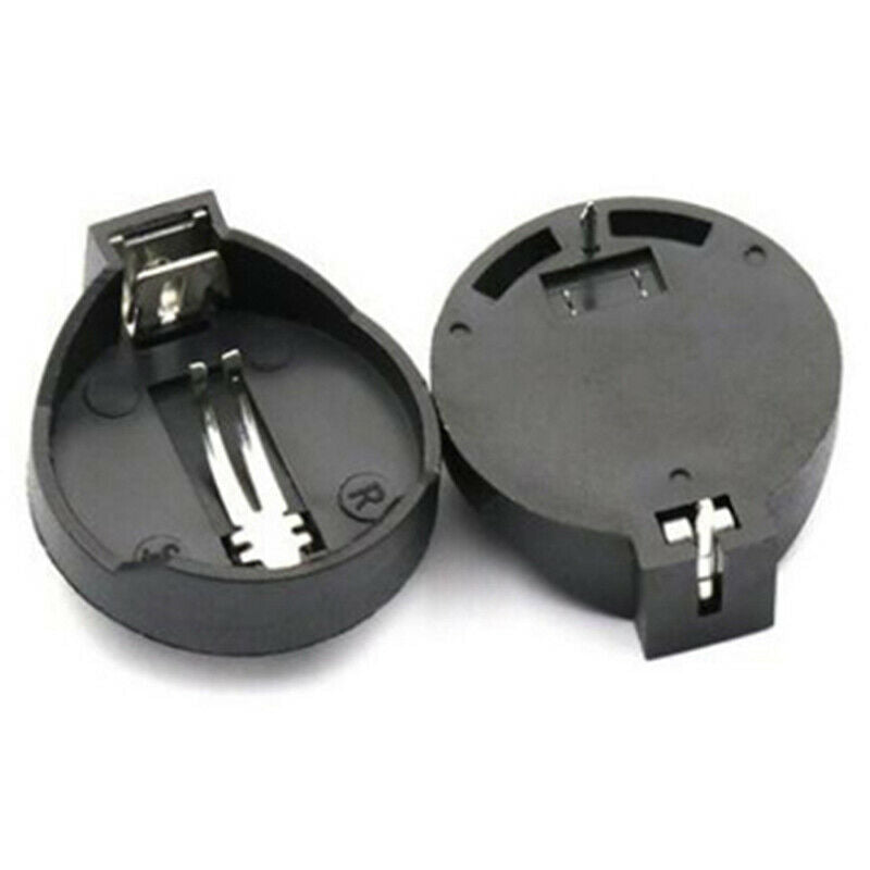 5PCS Black CR2025 CR2032 3V Button Coin Cell Battery Socket Holder C WF