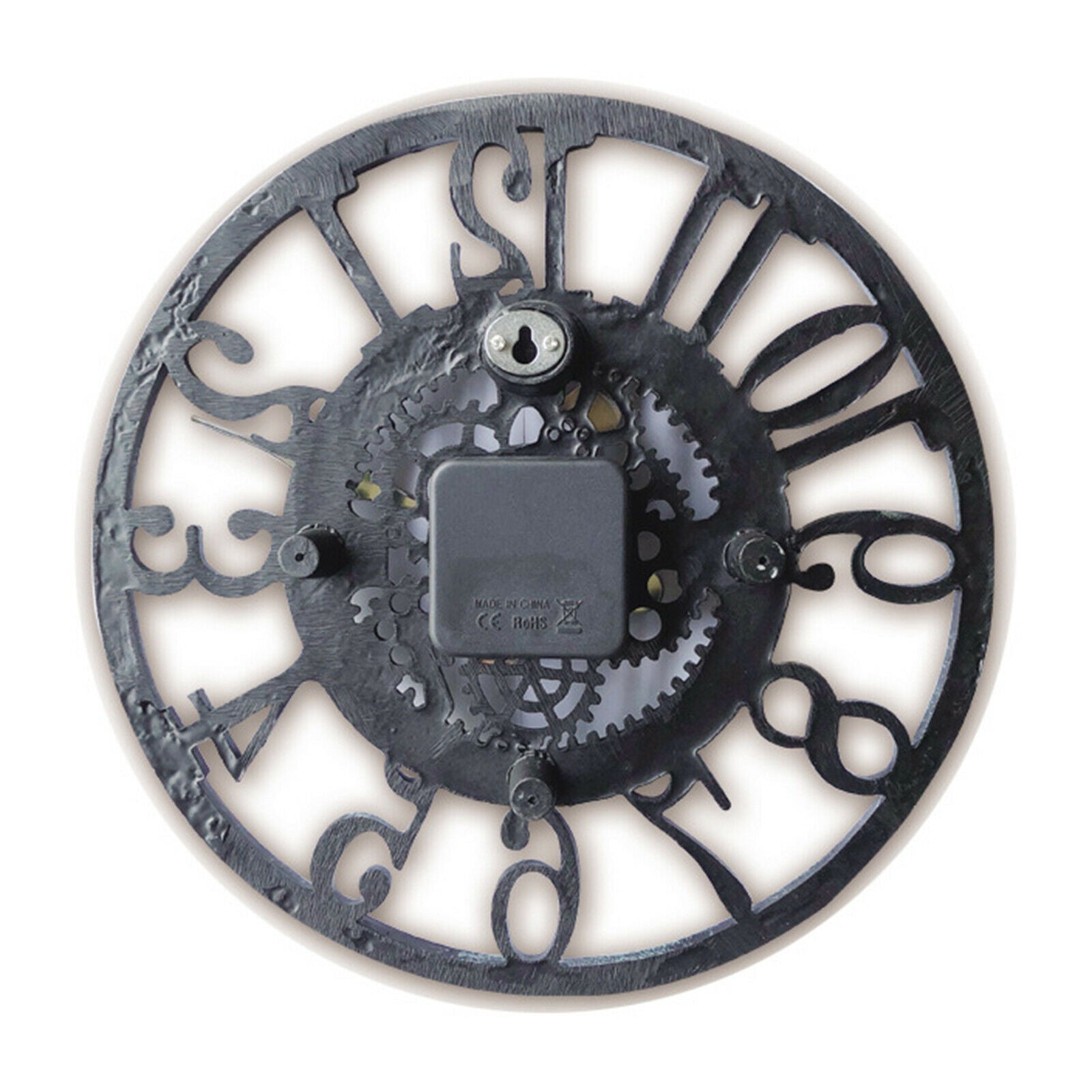 Garden Wall Clock 12 Inch Numeral for Patio Garden Pool or Hanging Outside