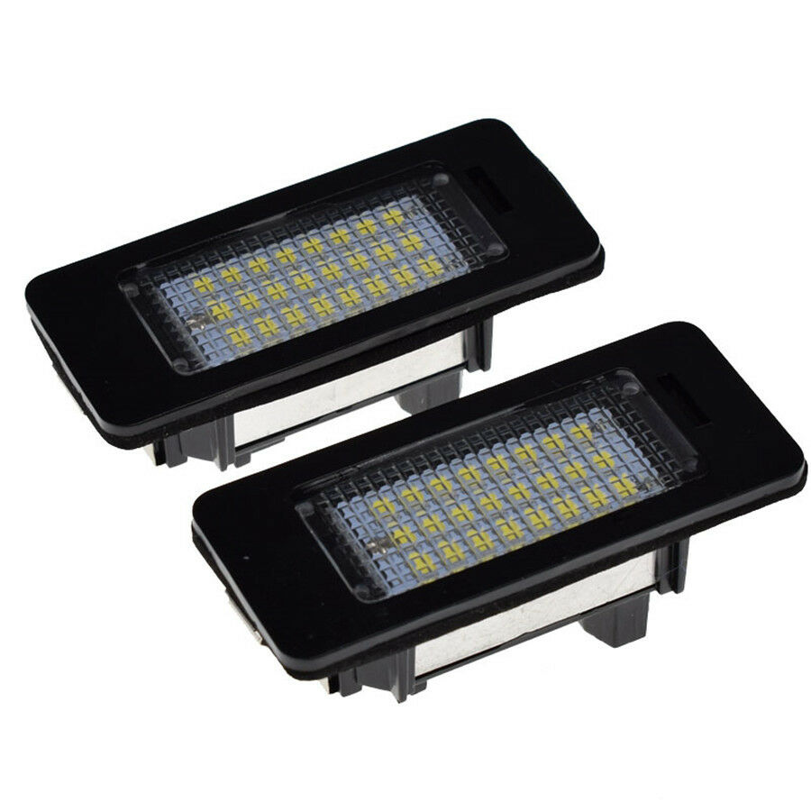 Durable License Plate Lights  Assembly 24-SMD Error Free LED Lamp Set for BMW