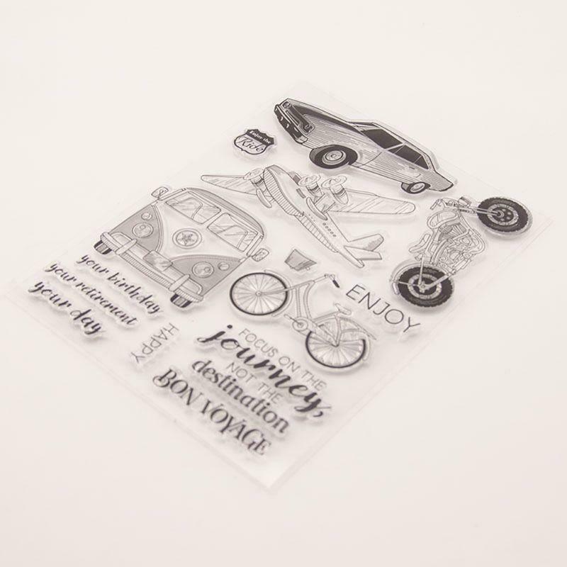Transportation Silicone Clear Seal Stamp DIY Scrapbooking Embossing Photo Album