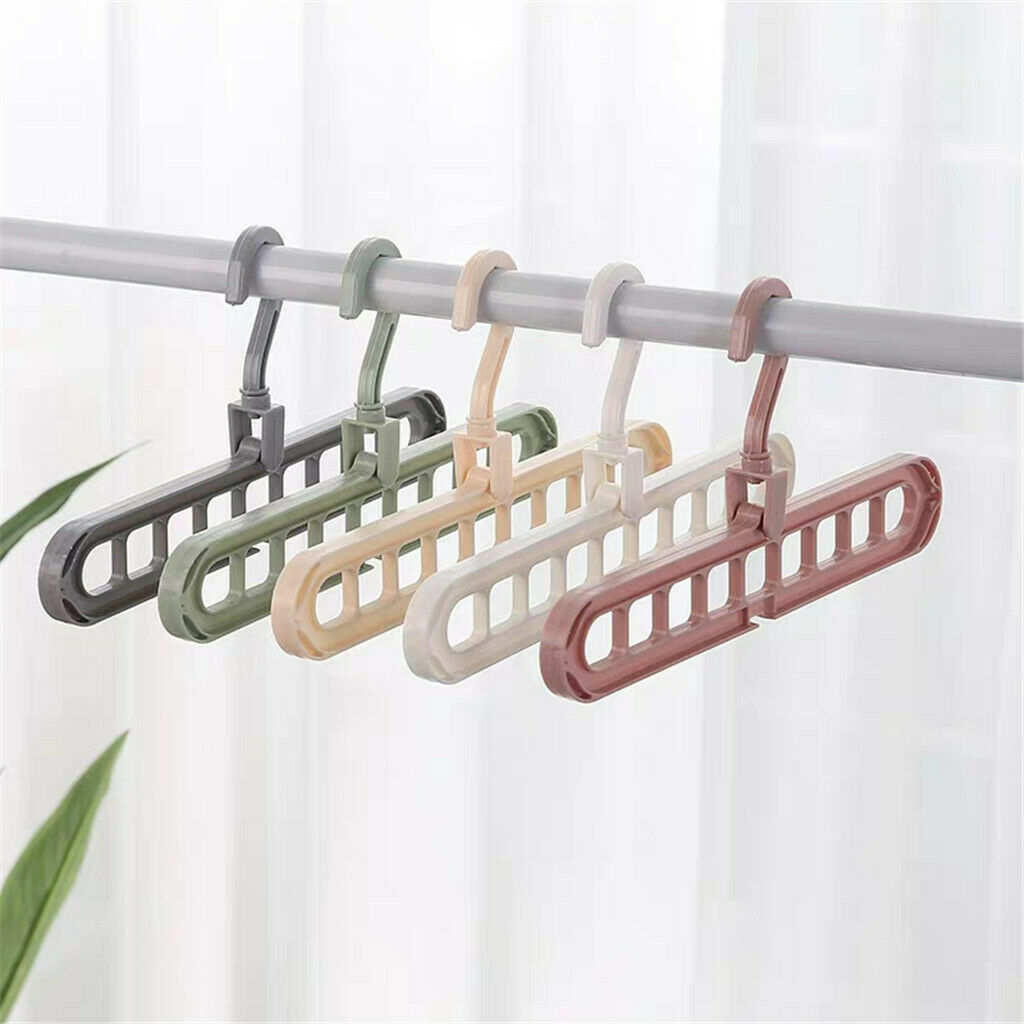 Set of 12 Multiport 9 Slots Space Saving  Coat Rack