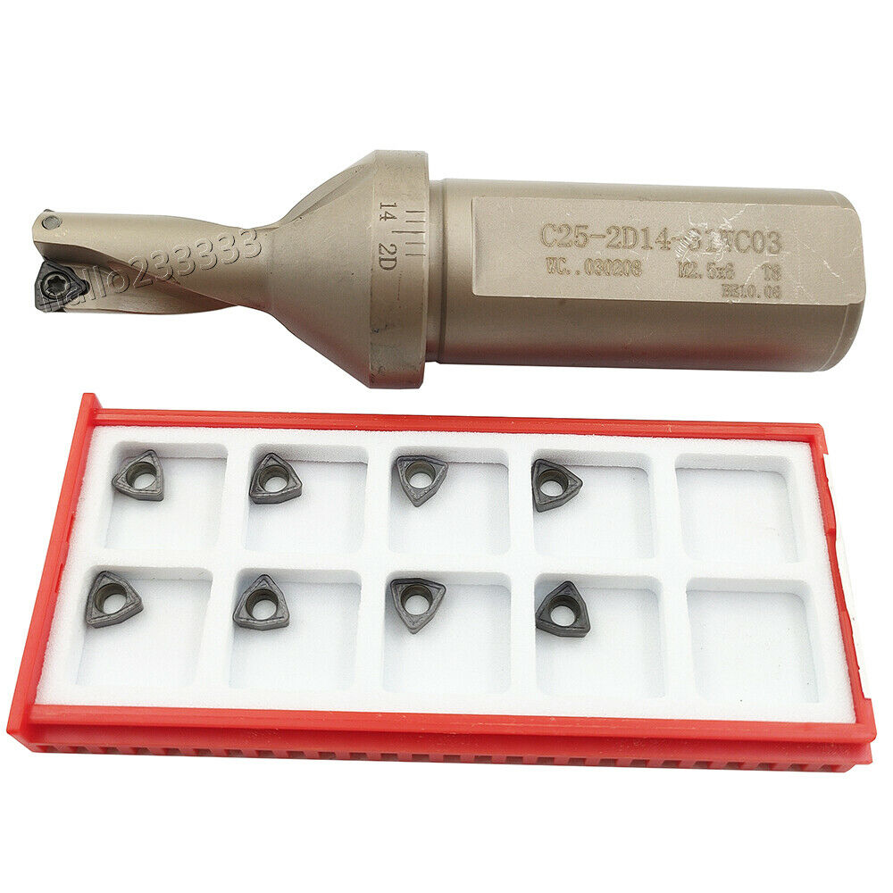 WC-14-2D-C25 U drill indexable drill Φ14mm + 5PCS WCMT030208-PM ZM2125 insert