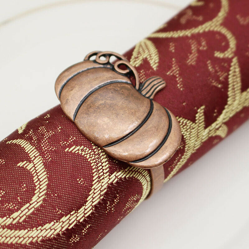 Bronze Pumpkin Napkin Buckle Bronze Pumpkin Napkins Halloween Napkin R MLC XC