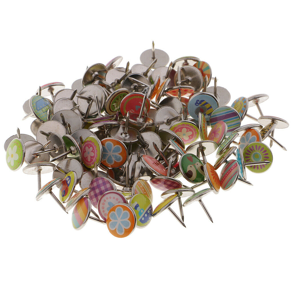 50 Pieces Thumb Tack Thumb Tacks Push Pins Round Head Pins Office Thumbtack