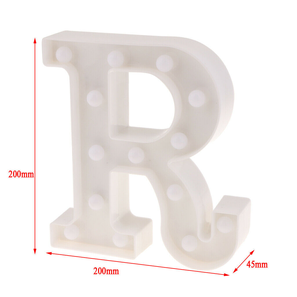 3x Creative Alphabet Light Romantic Night Light Letter Light Standing Desk