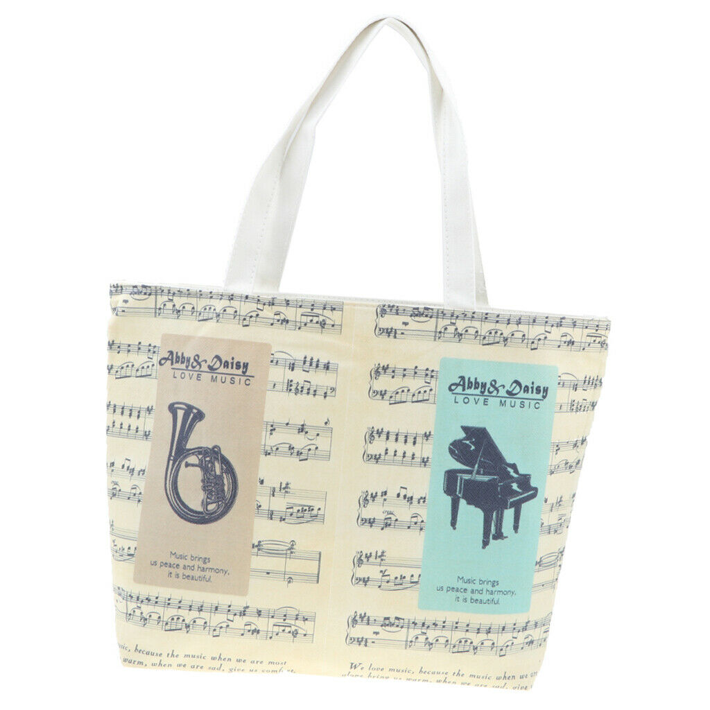Fashion Music Handbag Tote Bag Shopping Bag for Women Kids Student 2