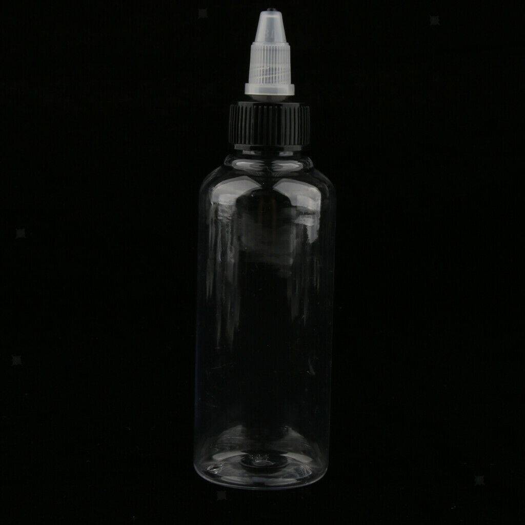 80x 100ml Plastic Pointed Cosmetics Bottles for Hair Dye Paint Ink Dressings