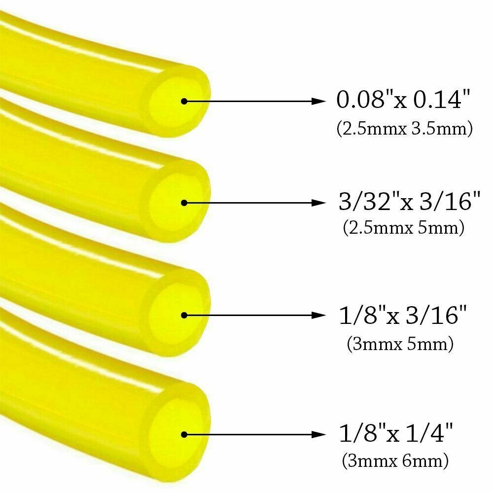 4pcs Petrol Fuel Line Hose Gas Pipe Tubing For Trimmer Chainsaw Blower Tools