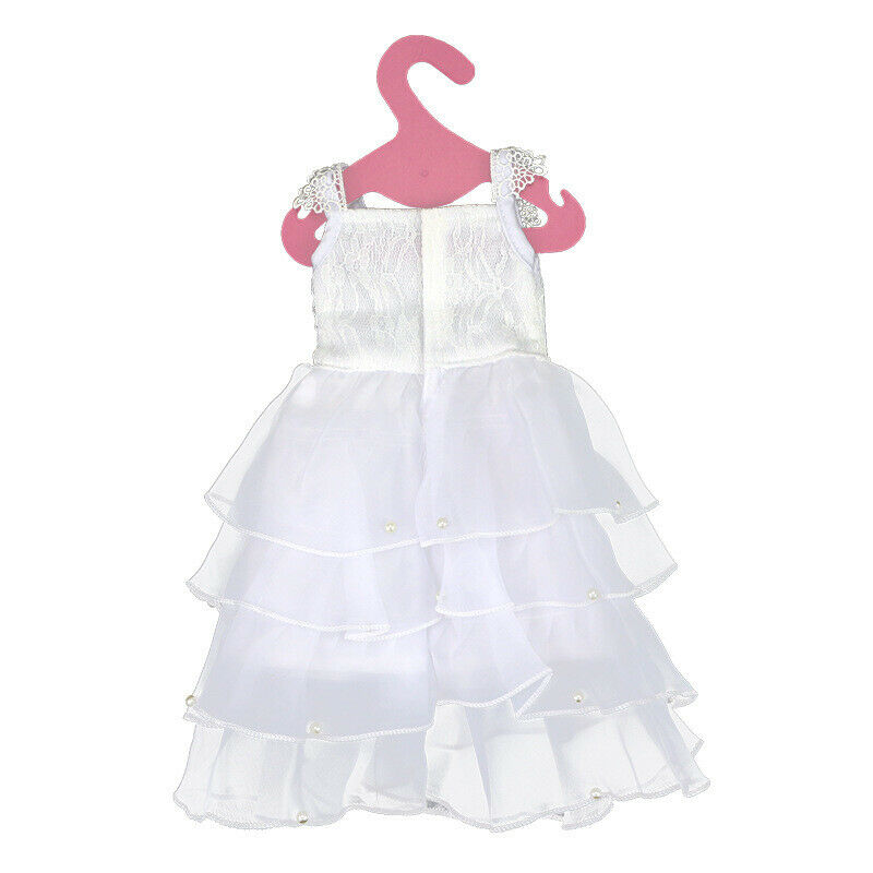 Lovely Princess Wedding Dress for 18inch Girl Dress Up Accs White