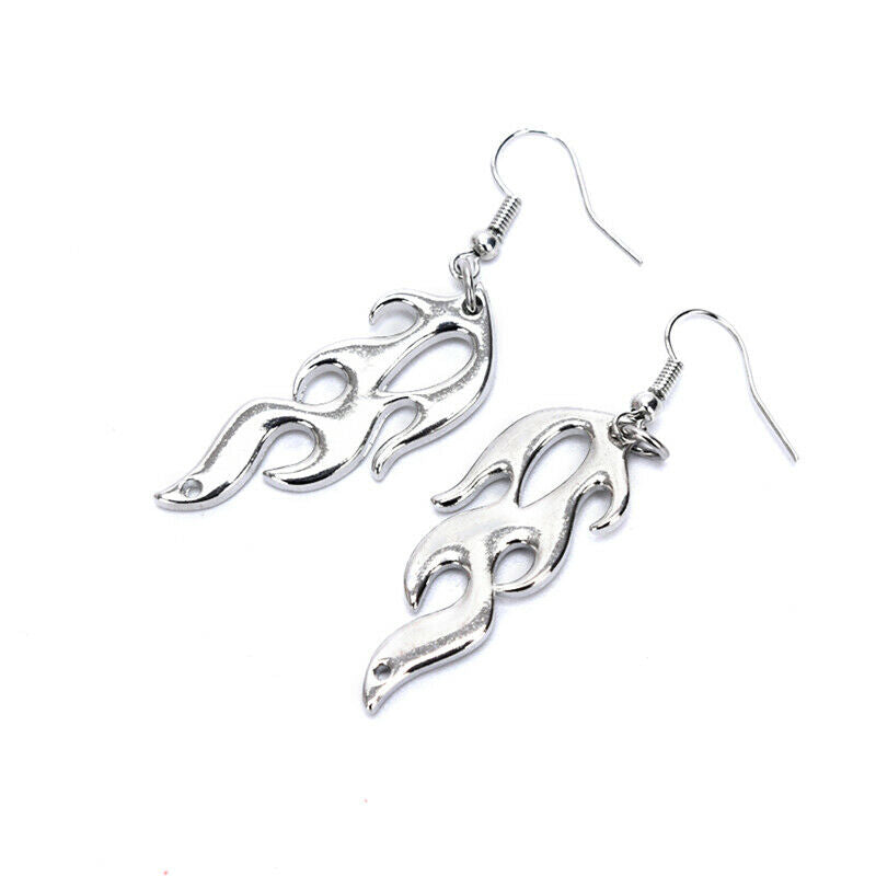 Fashion Punk Hip Hop Flame Dangle Drop Earrings Women Jewelry Accesso N.l8