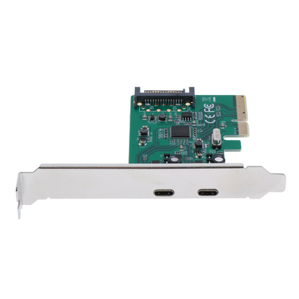 PCI-E Pci-Express to 2 Ports USB 3.1 Add on Expansion Card Adapter 10 Gbps