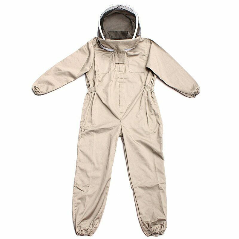 Beekeeping Bee-Proof Clothing Bee Protection Full Body Suit + Sheepskin Glove