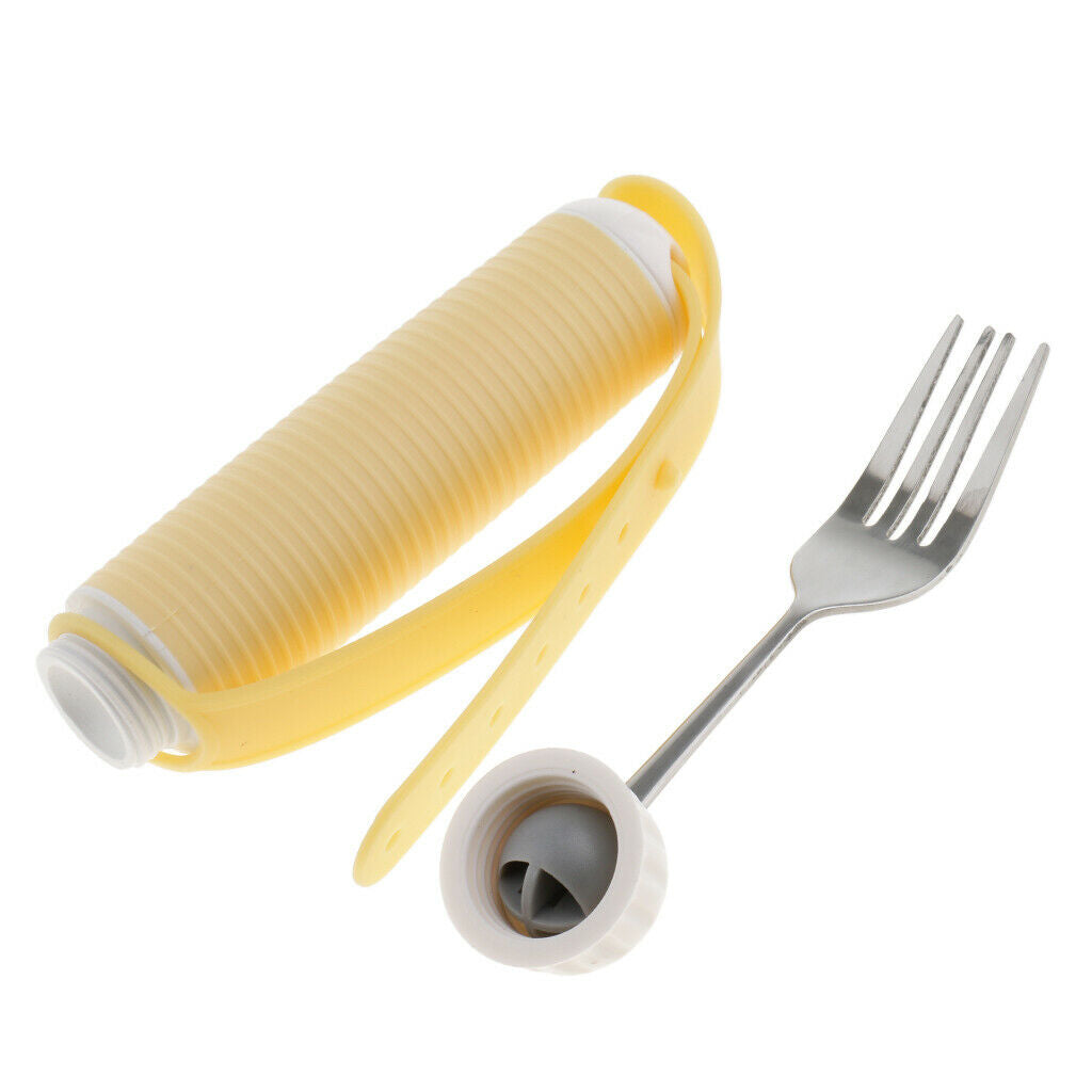 Rotating Utensil Eating Aids Spoon Fork for Elderly Disabled Toddler Dining Aids