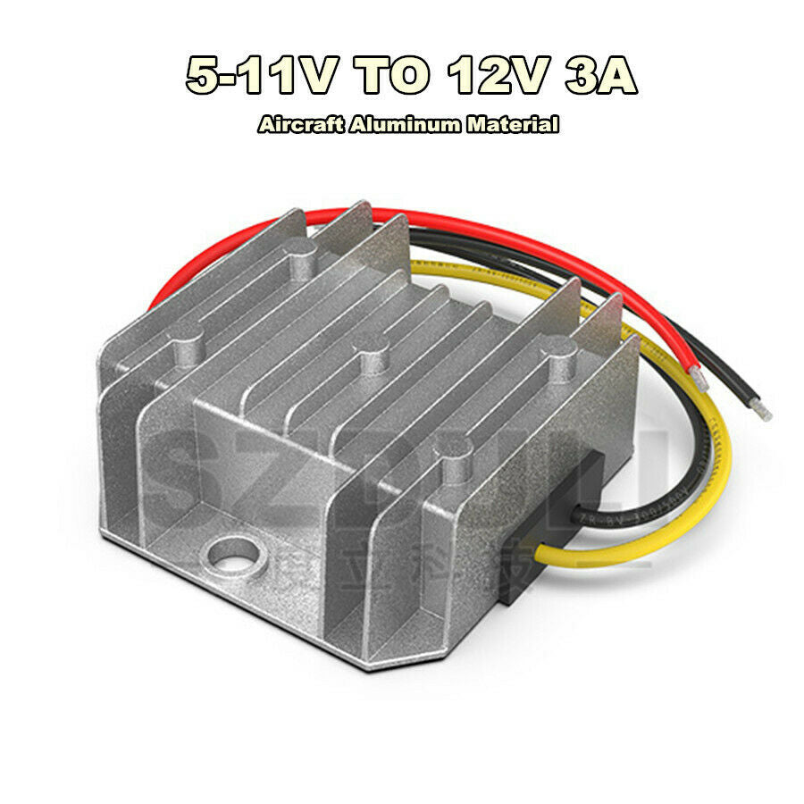 DC 5-11V to 12V Step Up Converter Boost Voltage Regulator Module Aluminum 3A 36W