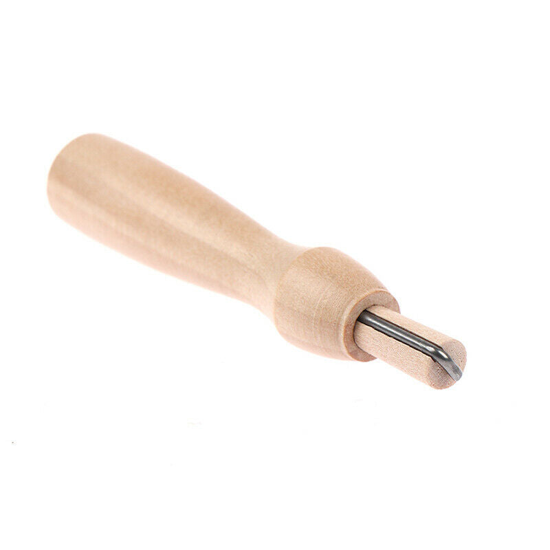 Wooden Handle Holder with Felting Needles DIY Craft Sewing Needlework Felt H Rf