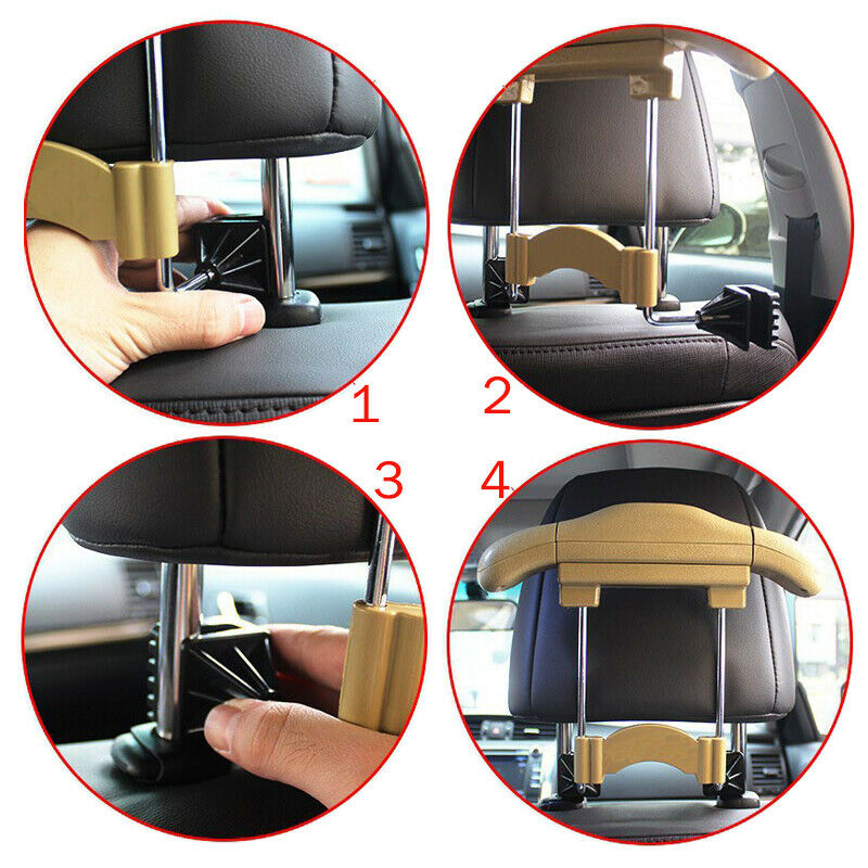 Car Seat Headrest Jacket Coat Suit Clothes Hanger Holder Autos Clothing Storage