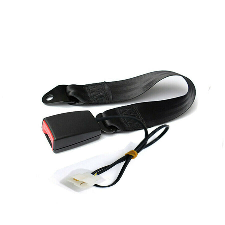 7/8'' Car Seat Belt Buckle Socket Plug Connector with Warning Cable Camlock USA