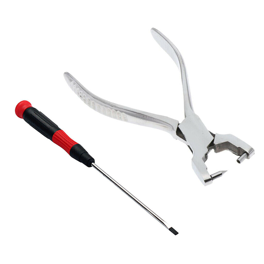 2 Pieces Spring Plier Screwdriver Set for Sax Flute Clarinet Kit Accessory