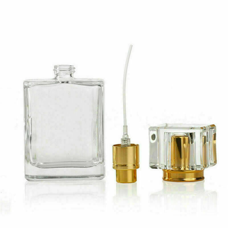 50ml Clear Glass Empty Perfume Spray Bottle Atomizer Refillable Makeup Dispenser