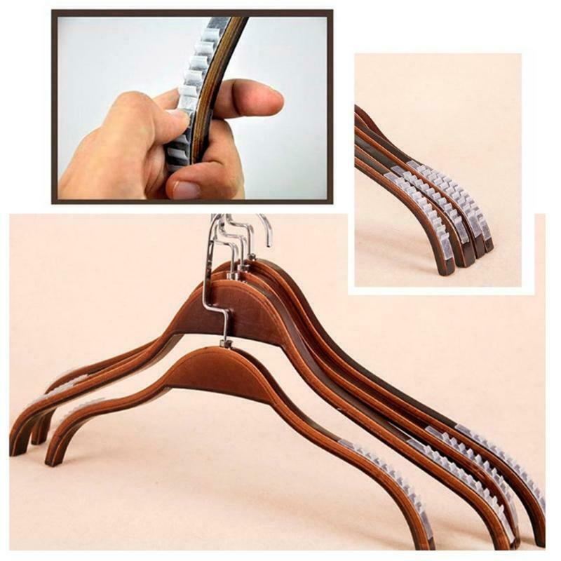 66Pcs Silicone Clothes Hanger Non Slip Shoulder Strap Grip Strip Pad With 8 Fins