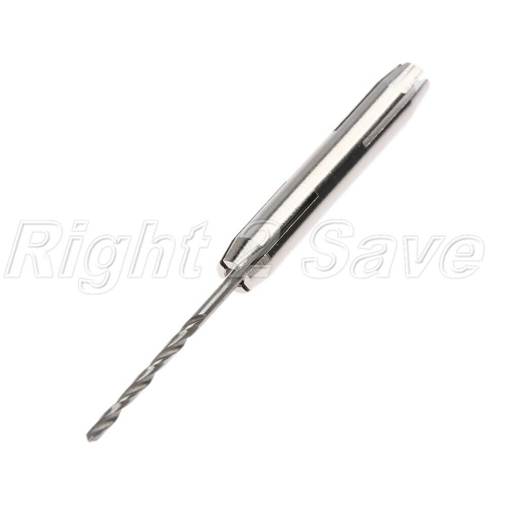 0.3-2.5mm Aluminium Alloy Hand Drill With Keyless Chuck & 2x HSS Twist Drill Bit