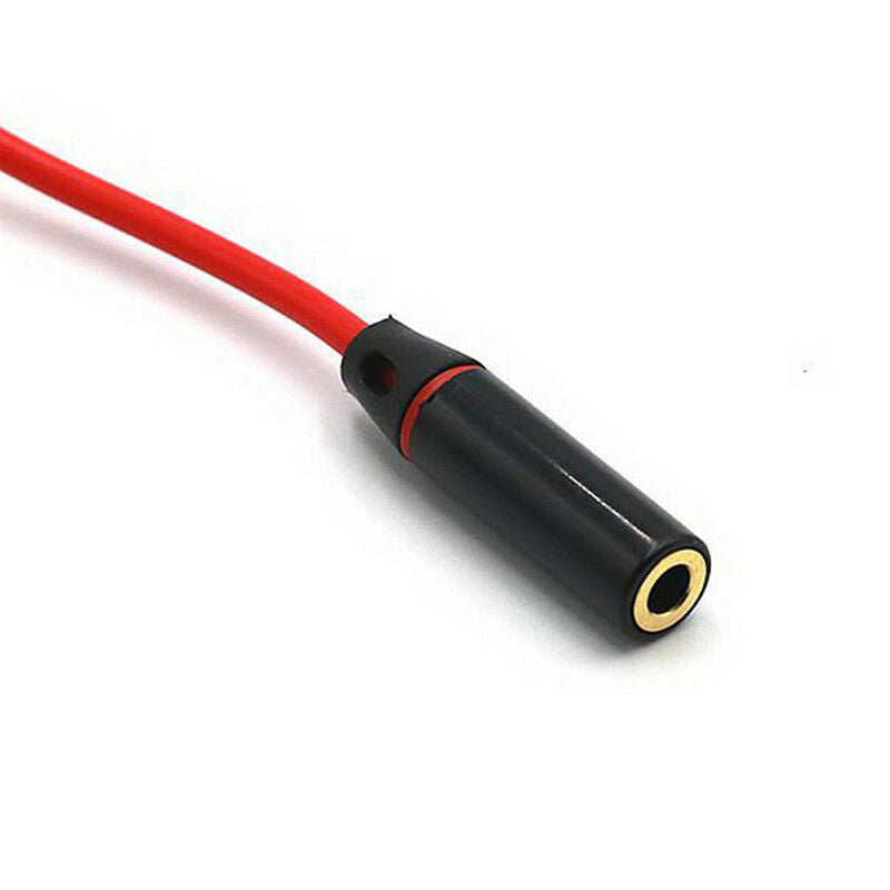 3.5MM Audio Aux Headphone Cable Extension Stereo Cord Red Male to FemaleA.l8