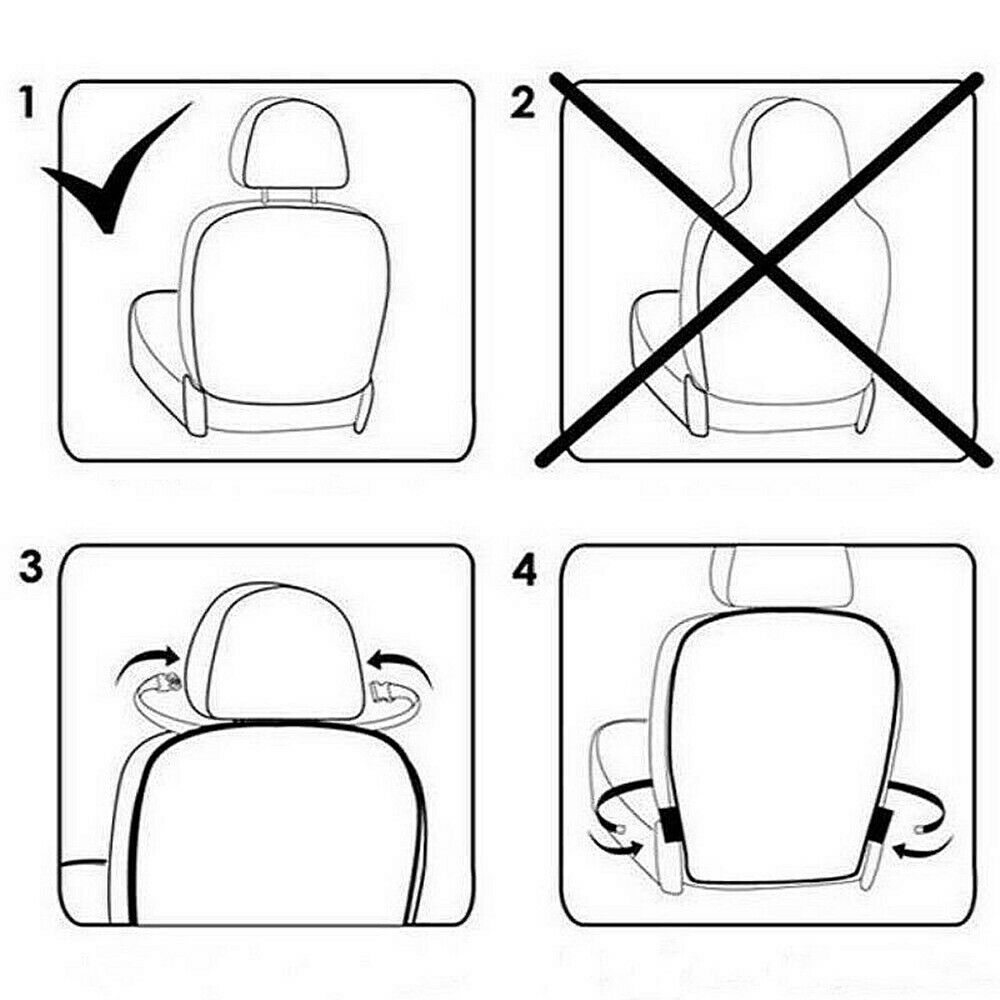 Anti Mud Anti Kick Mat Car Seats Protect Cover Storage Pocket Protector Cover