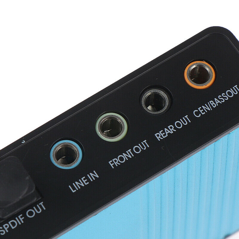 USB Sound Card 6 Channel 5.1 Optical External Audio Card CM6206 ChipsetBDDD