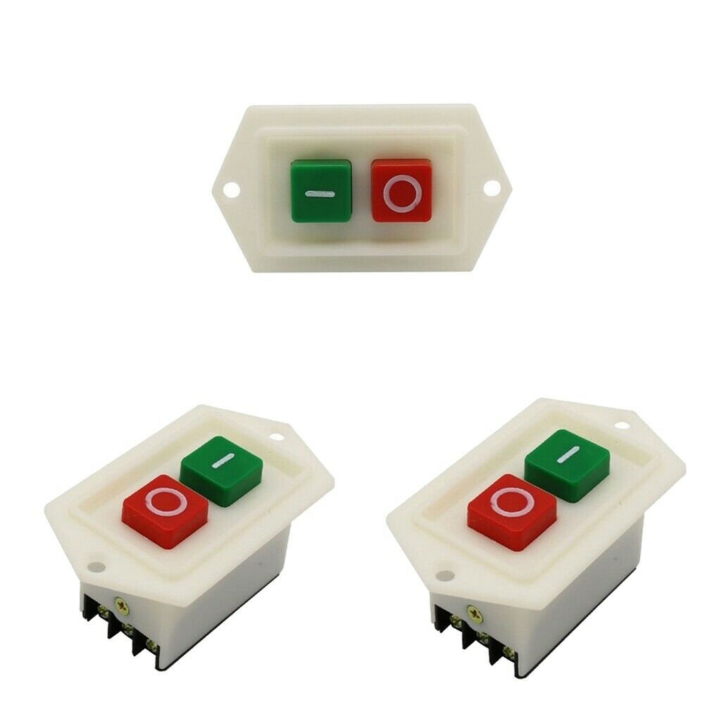 3x Drill Press Switch On/Off Button Switch LC310 220/380V 10A Red/Green