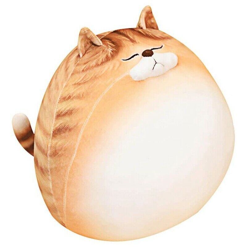 Cat Plush Pillow Soft Pillow Orange Tabby Stuffed Animal Calico Cat Plush ToW4L1