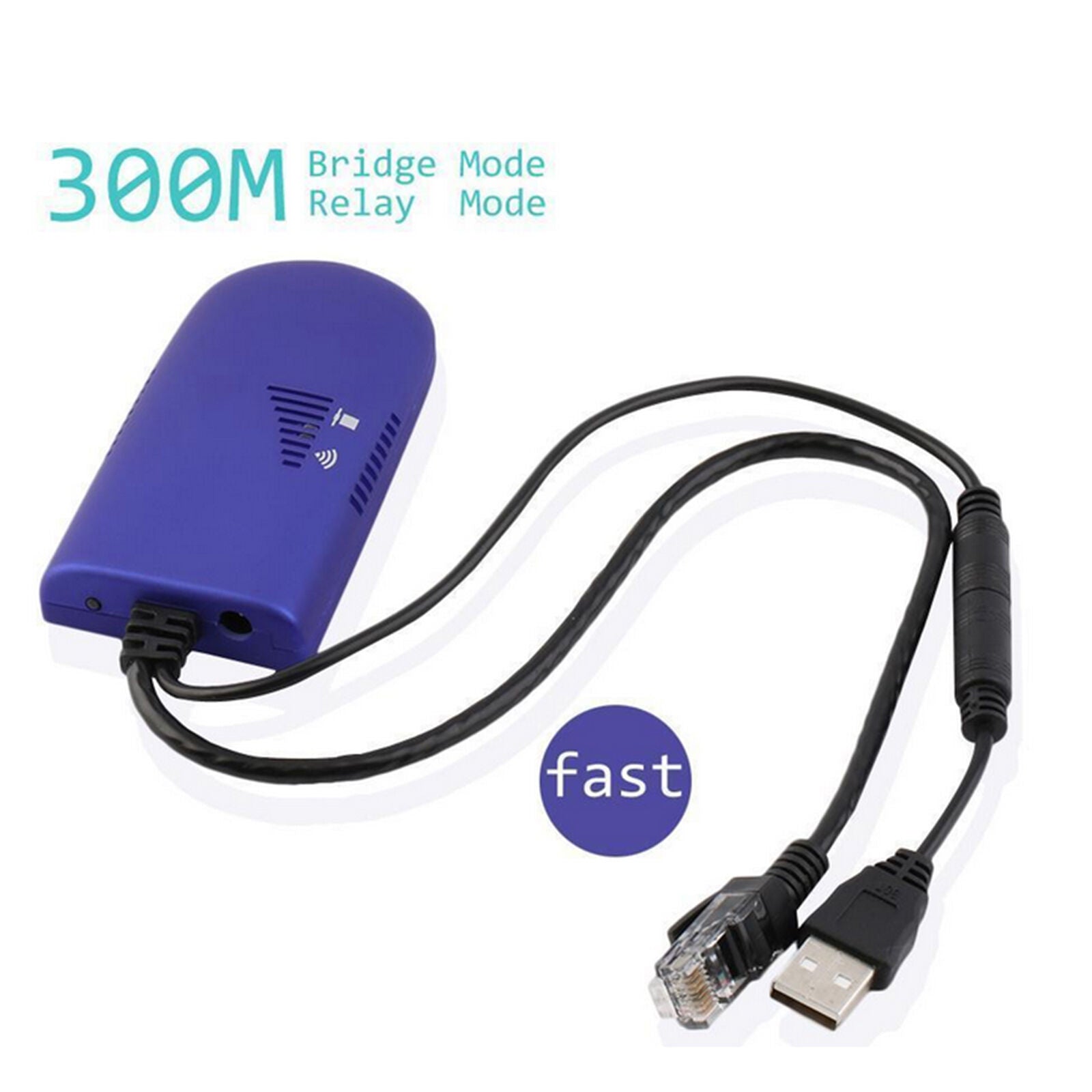 Wireless WiFi Bridge mini Cable Convert Adapter Ethernet Port to Dongle Vonets