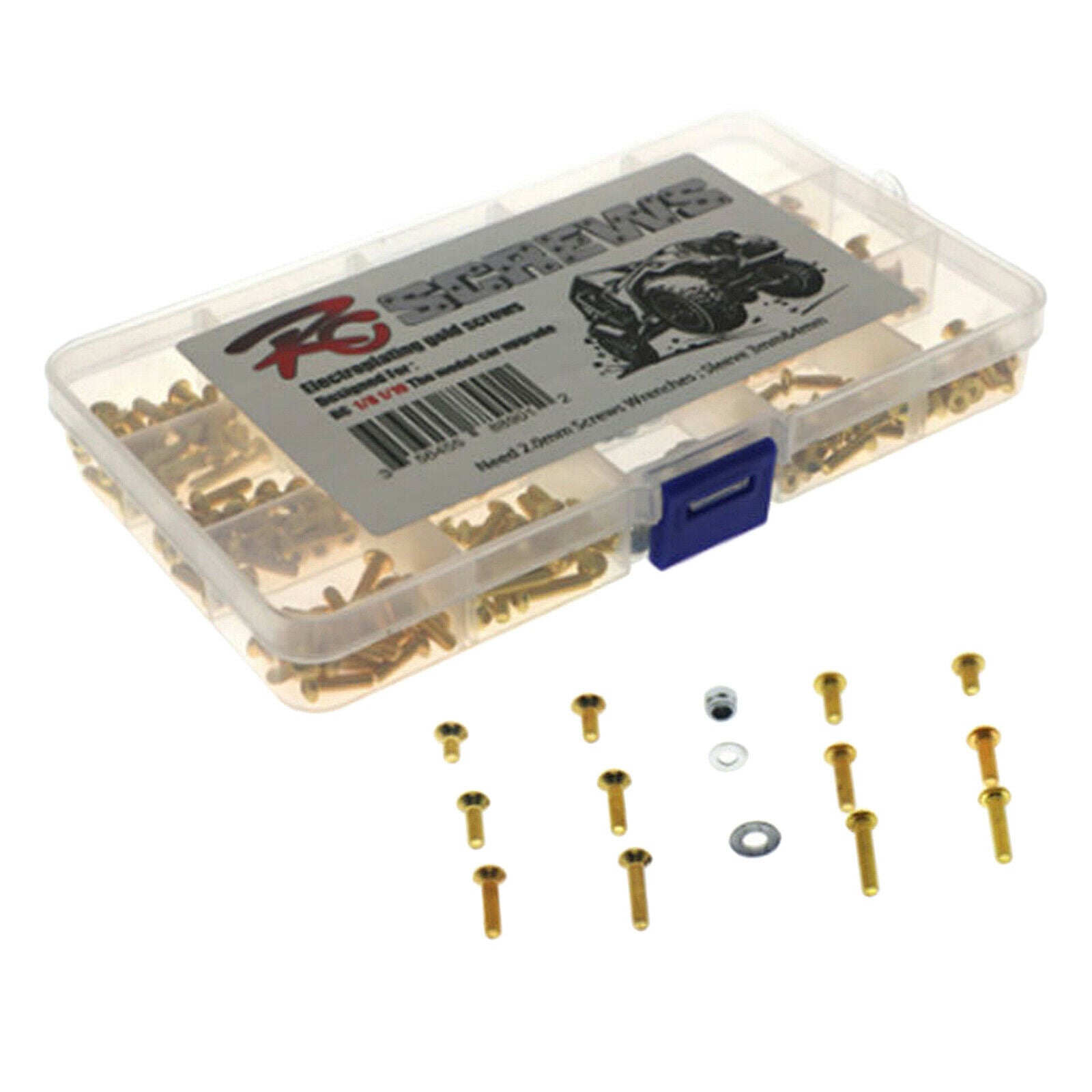 Repair Round Flat Head Screws Bolts Set Fit for 1:10 1:8 Scale RC Crawler Car