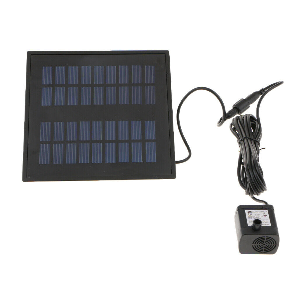 Square Solar Powered Water Pump Panel Lawn Garden Patio Garden Pond Funtain