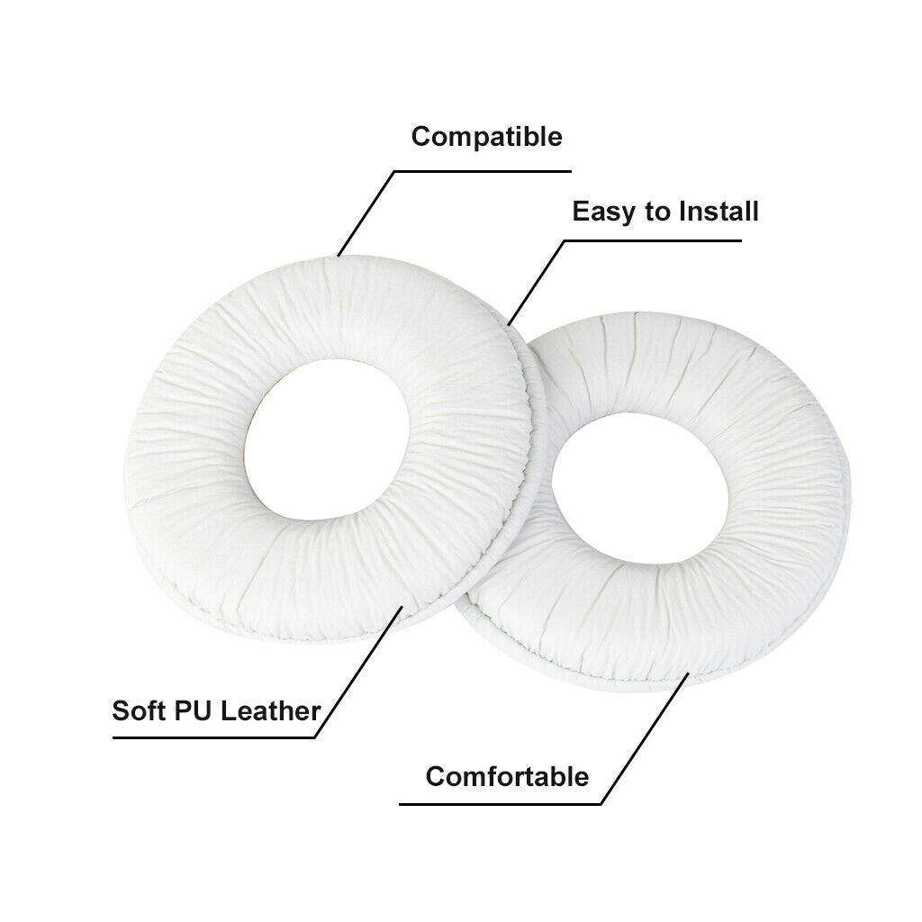 White Ear Pads Cushions For   MDR-V150 V250 V300 V100 ZX110 ZX100 ZX300