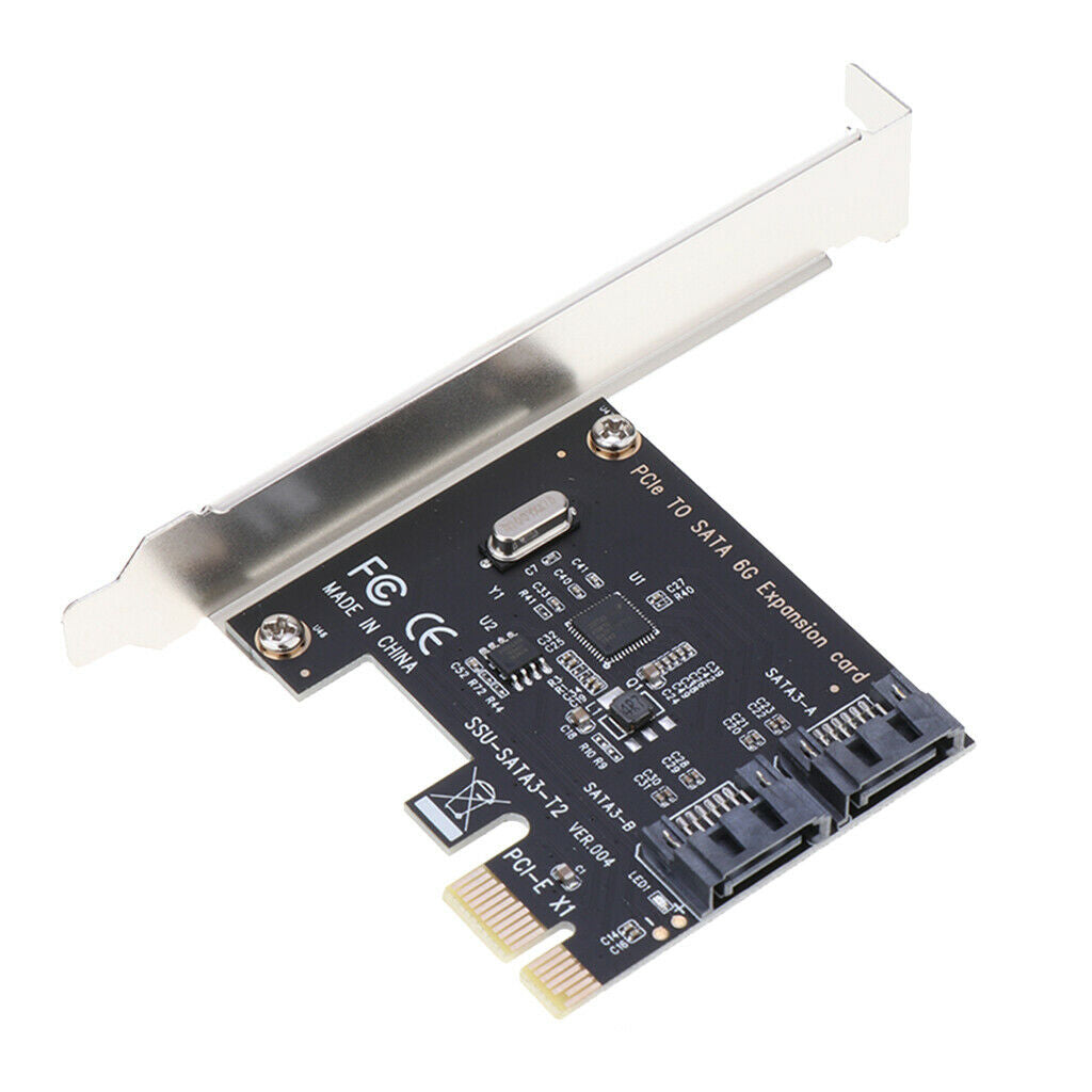 2 Ports SATA 6G PCI Express Controller Card PCI-e to SATA III Converter
