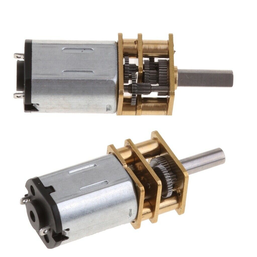 2Pc DC 6V High Torque Gear Motor Mini Electrical Speed Reduction Motor 39rpm
