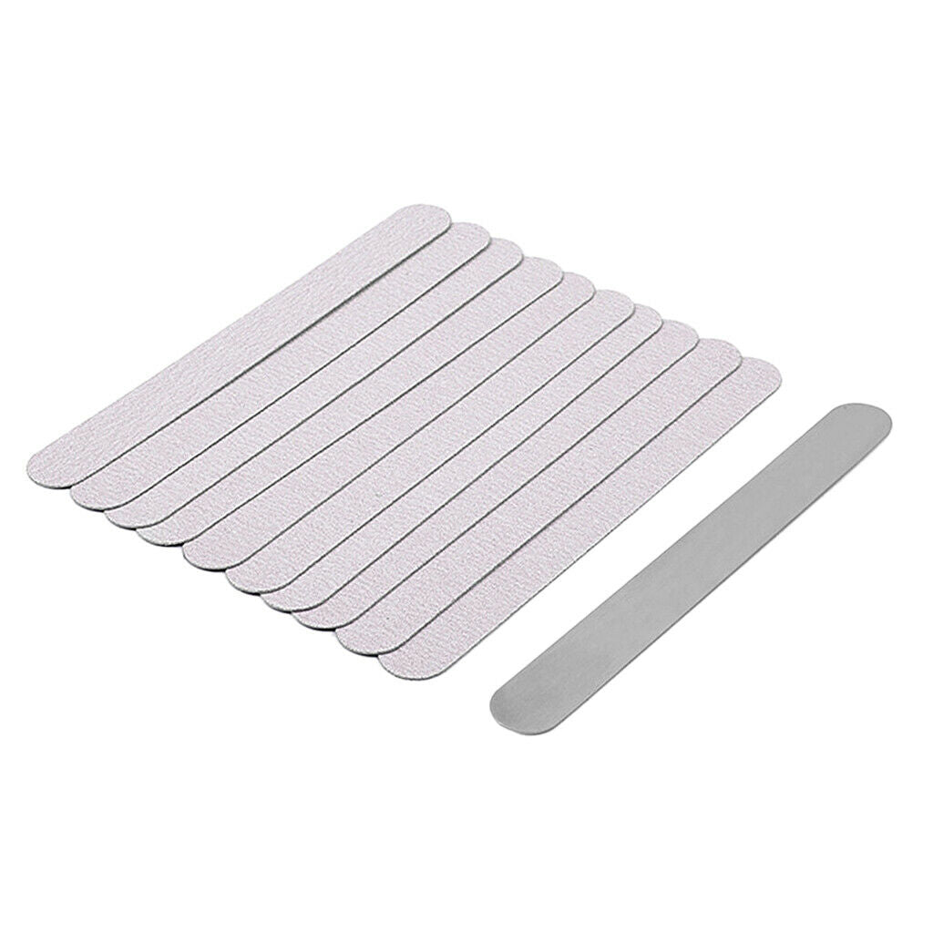 10x Nail File Buffer Adhesive Emery Board Manicure Polishing Sanding Tool 05