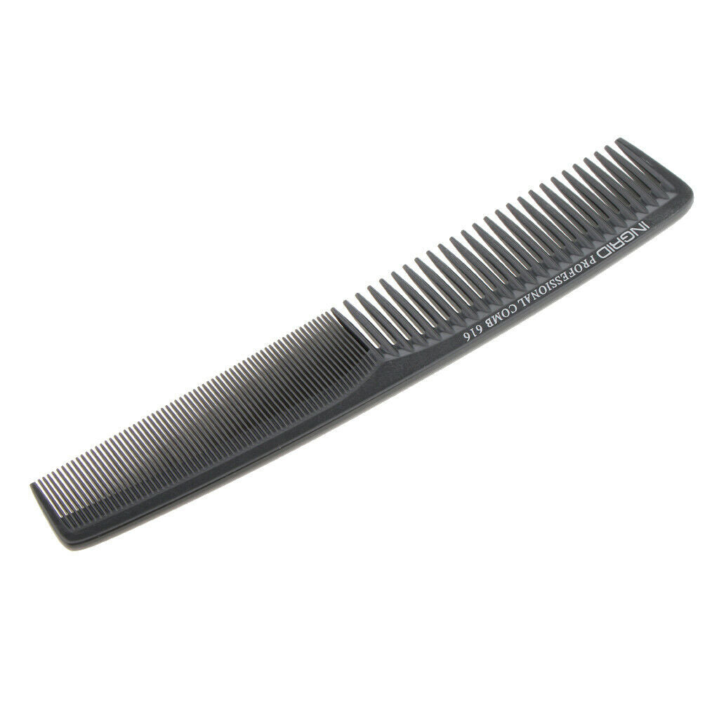 Fashional Hair Cutting Barbers Hairdressing Salon Plastic Combs Light Black