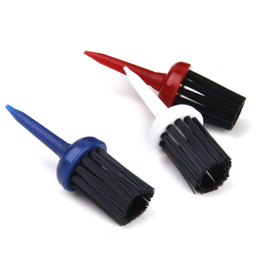 3pcs Nylon Golf Tee Brush Driver 57mm 5.7cm Random Color