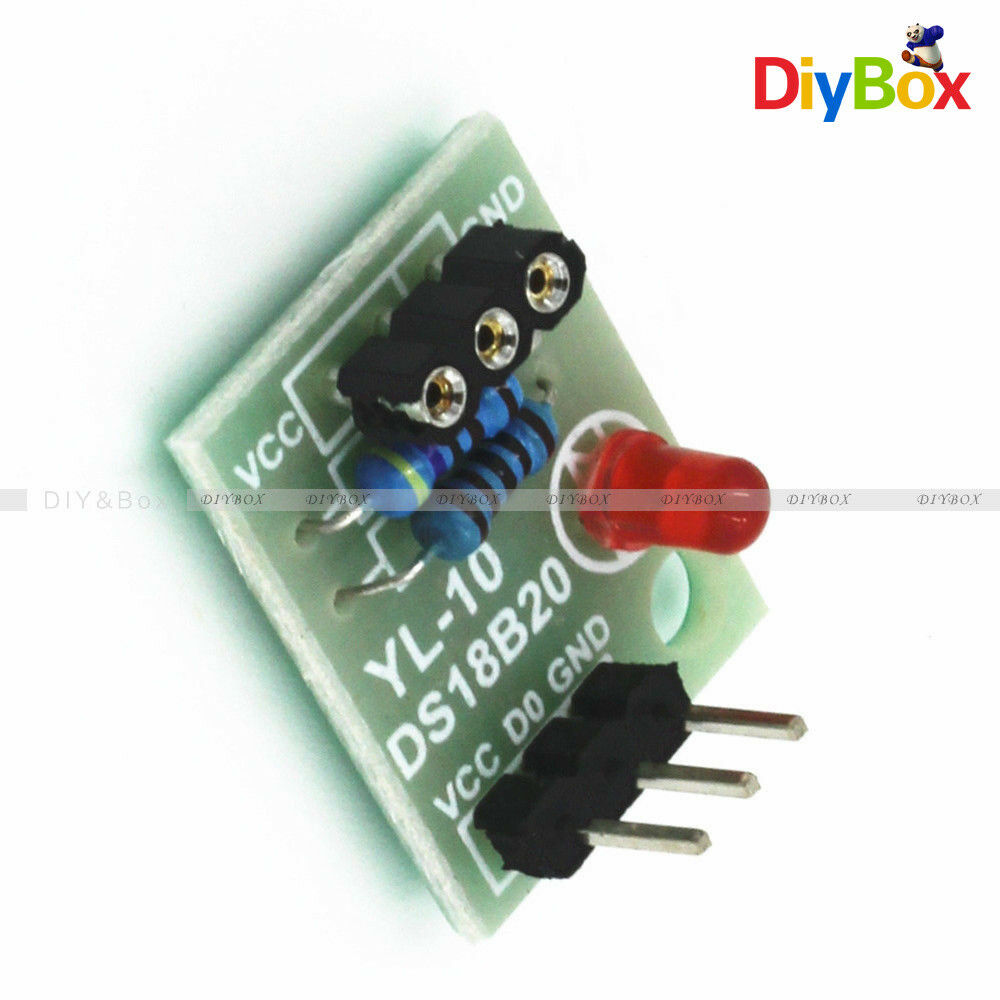 2pcs DS18B20 Temperature Sensor Shield Module without DS18B20 Chip D